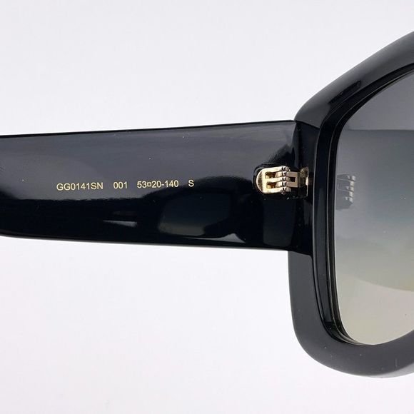 Gucci Urban GG0141SN Sunglasses Black Gold Grey Women main image 10